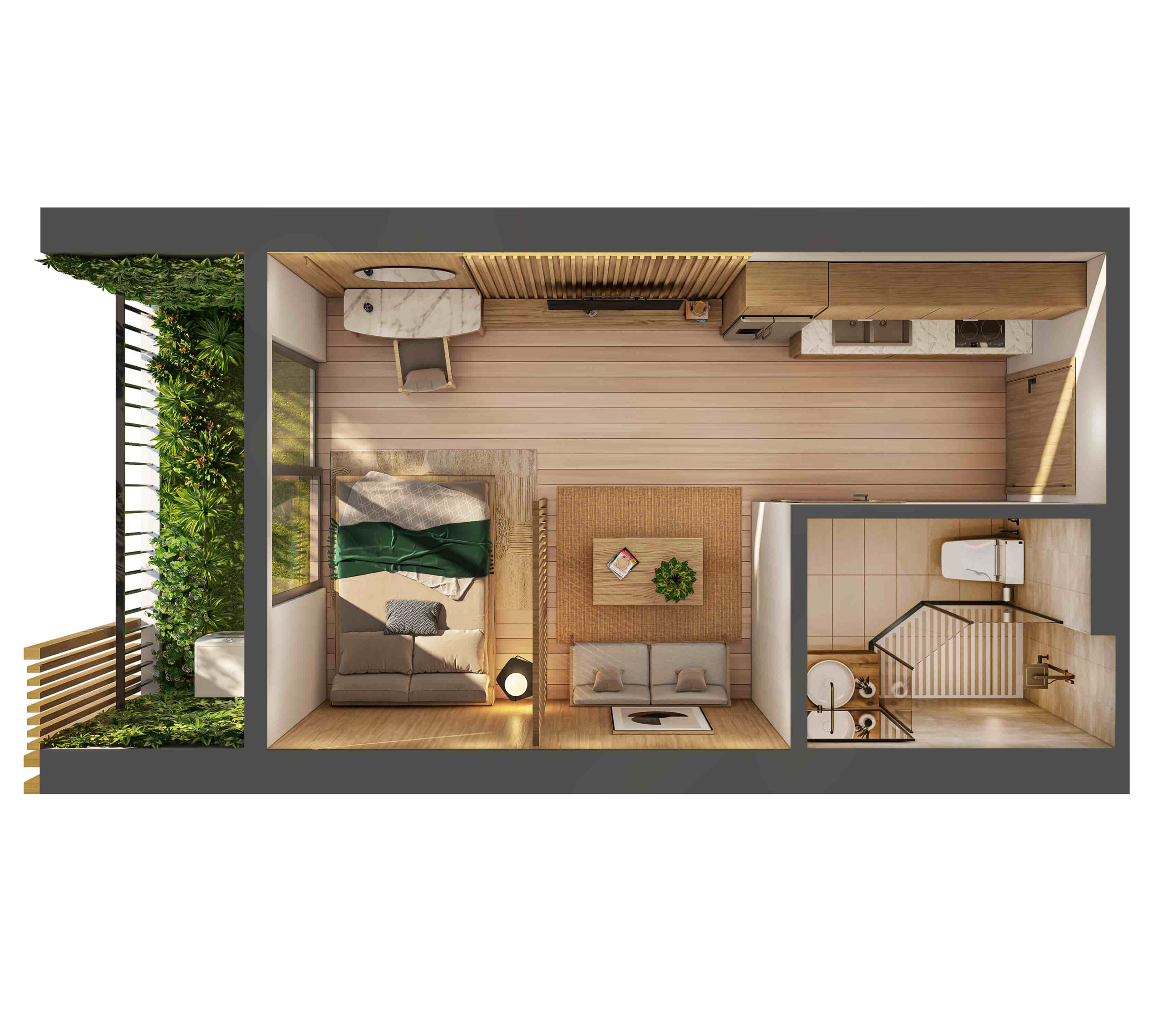 Chung cư Skyforest Ecopark - Vẽ thiên nhiên lên bầu trời 16 layout skyforest studio scaled