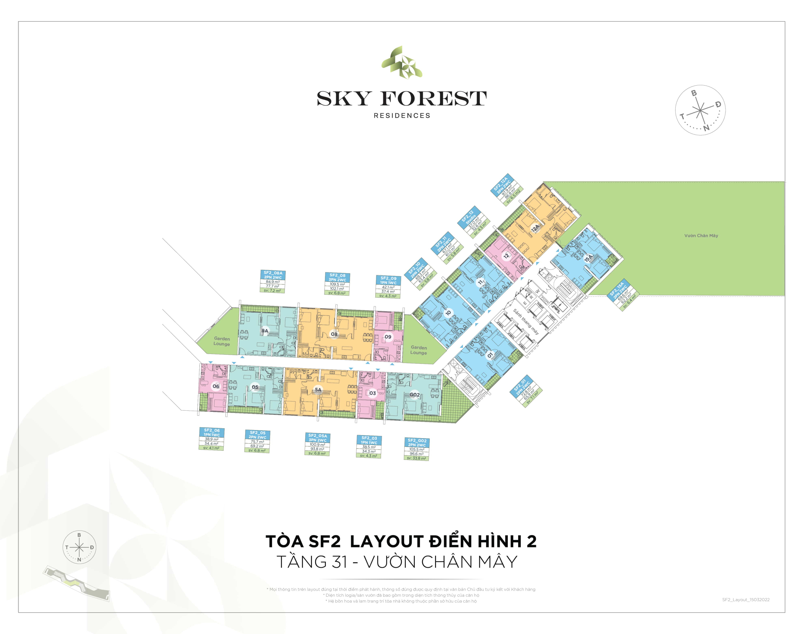 Chung cư Skyforest Ecopark - Vẽ thiên nhiên lên bầu trời 11 mat bang sf2 skyforest tang 31 den 37 scaled