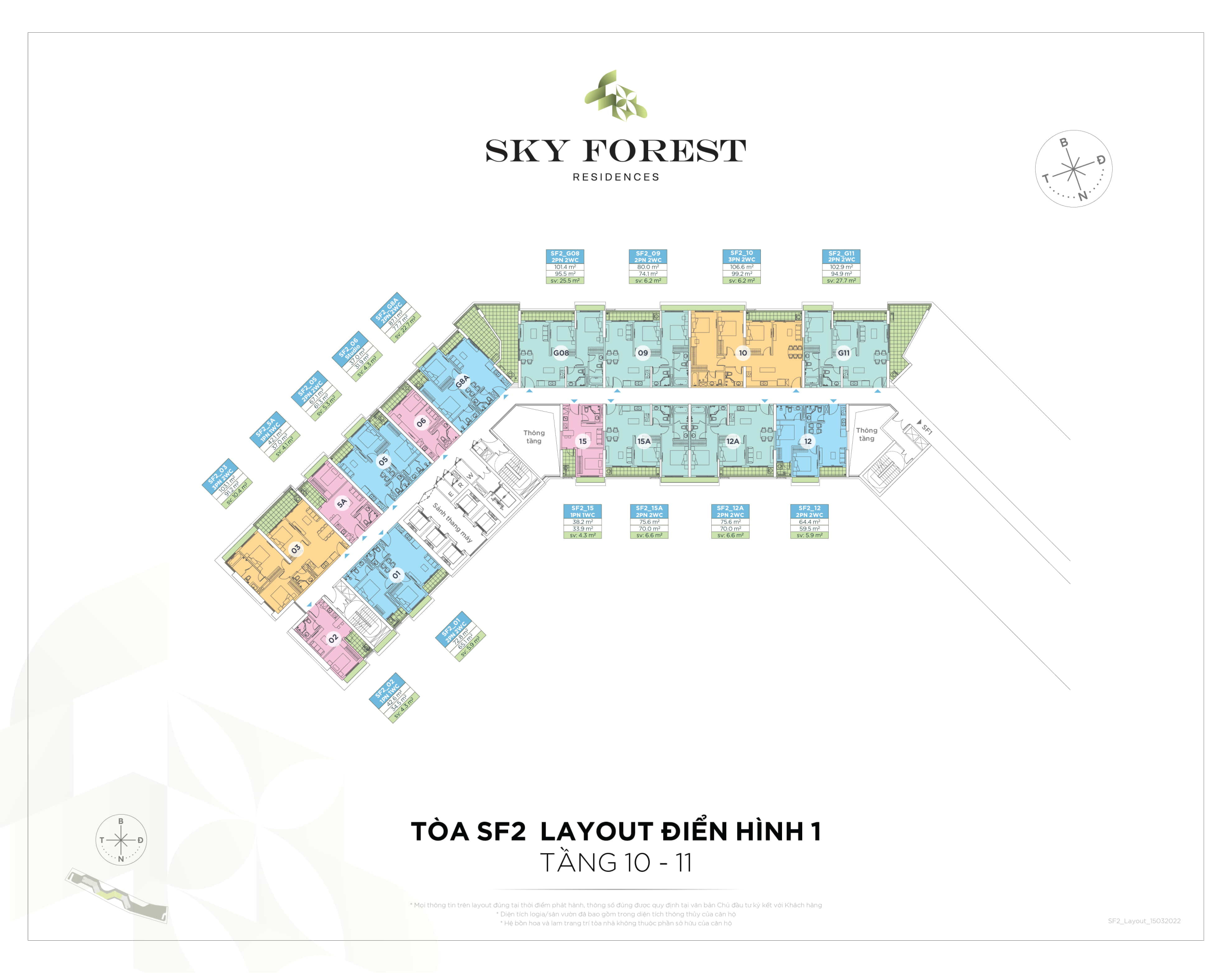 Chung cư Skyforest Ecopark - Vẽ thiên nhiên lên bầu trời 8 mat bang sf2 skyforest tang 4 11 scaled