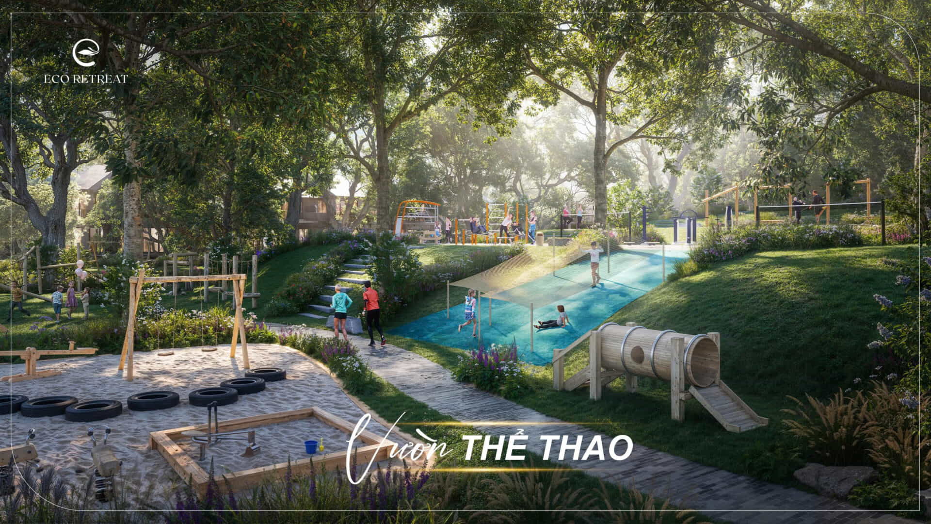 Eco Retreat Tây Ninh - Rừng trị liệu của riêng bạn 15 vuon the thao 1