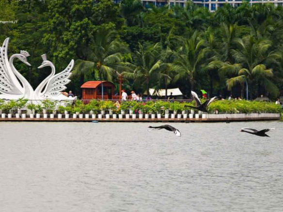 cong vien ho thien nga ecopark hung yen