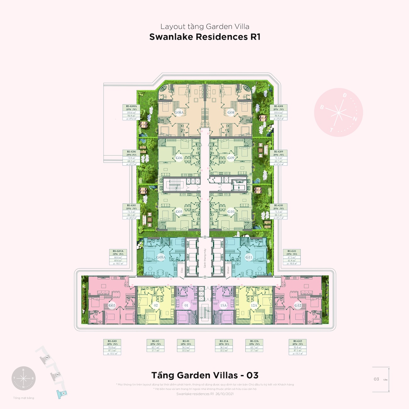 Swan Lake Onsen Ecopark biểu tượng bên Công Viên Hồ Thiên Nga 3 R1 mat bang garden onsen