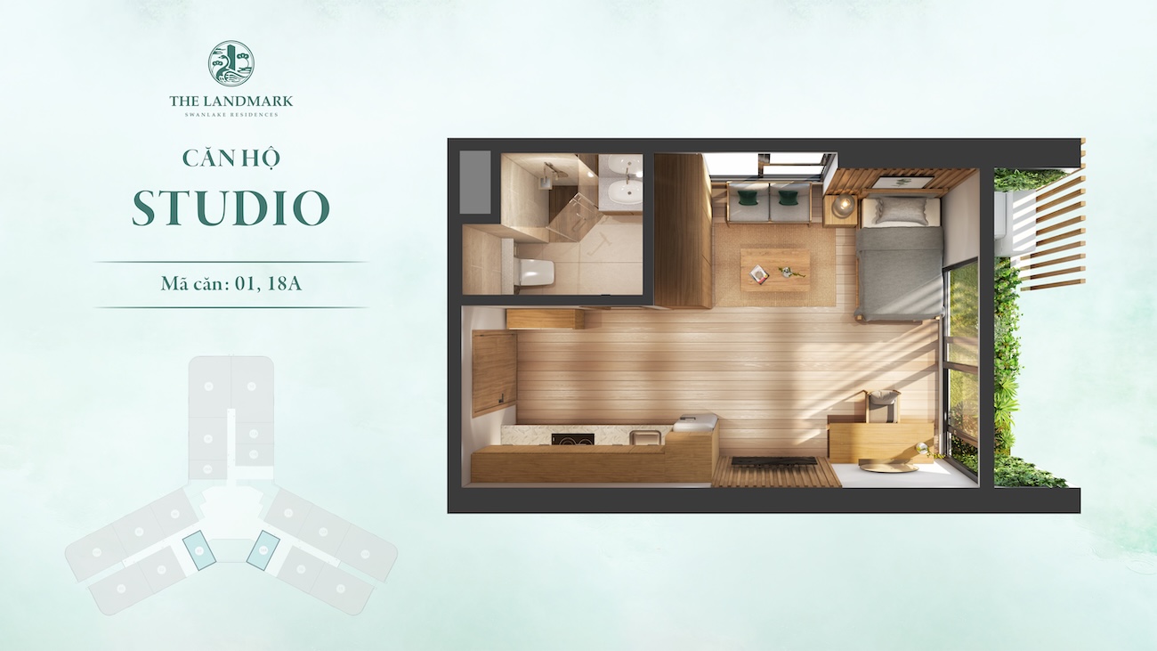 The Landmark Ecopark - Công trình biểu tượng 15 layout studio landmark ecopark