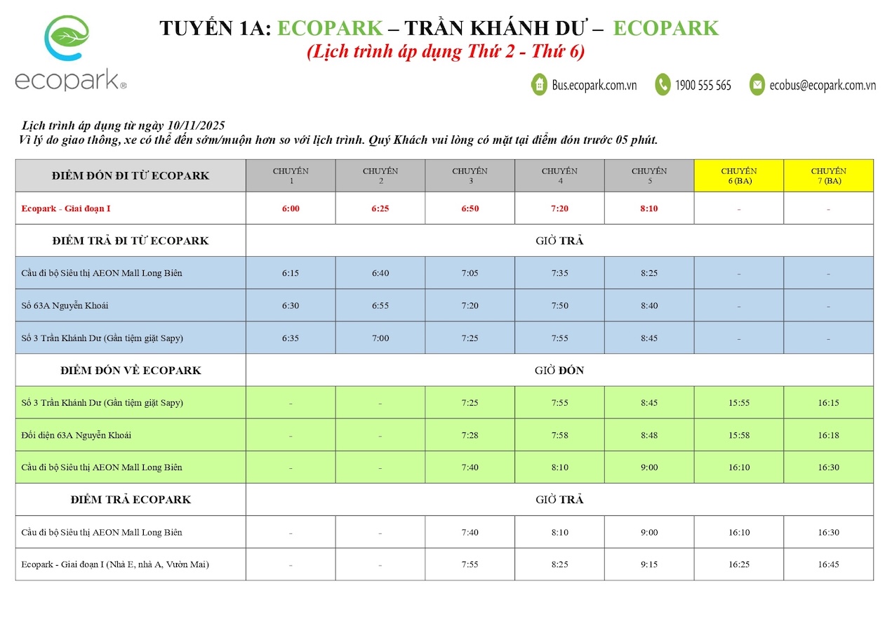 xe bus ecopark tran khanh du 1A