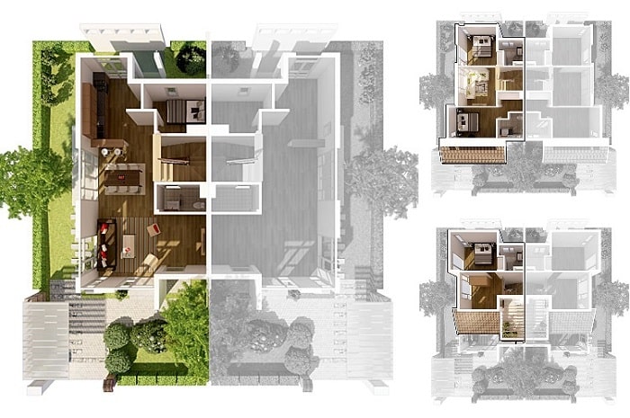 Biệt Thự Vườn Mai Ecopark Hưng Yên - Thông tin - Mặt Bằng - Giá bán 6 Biet thu song lap vuon mai ecopark