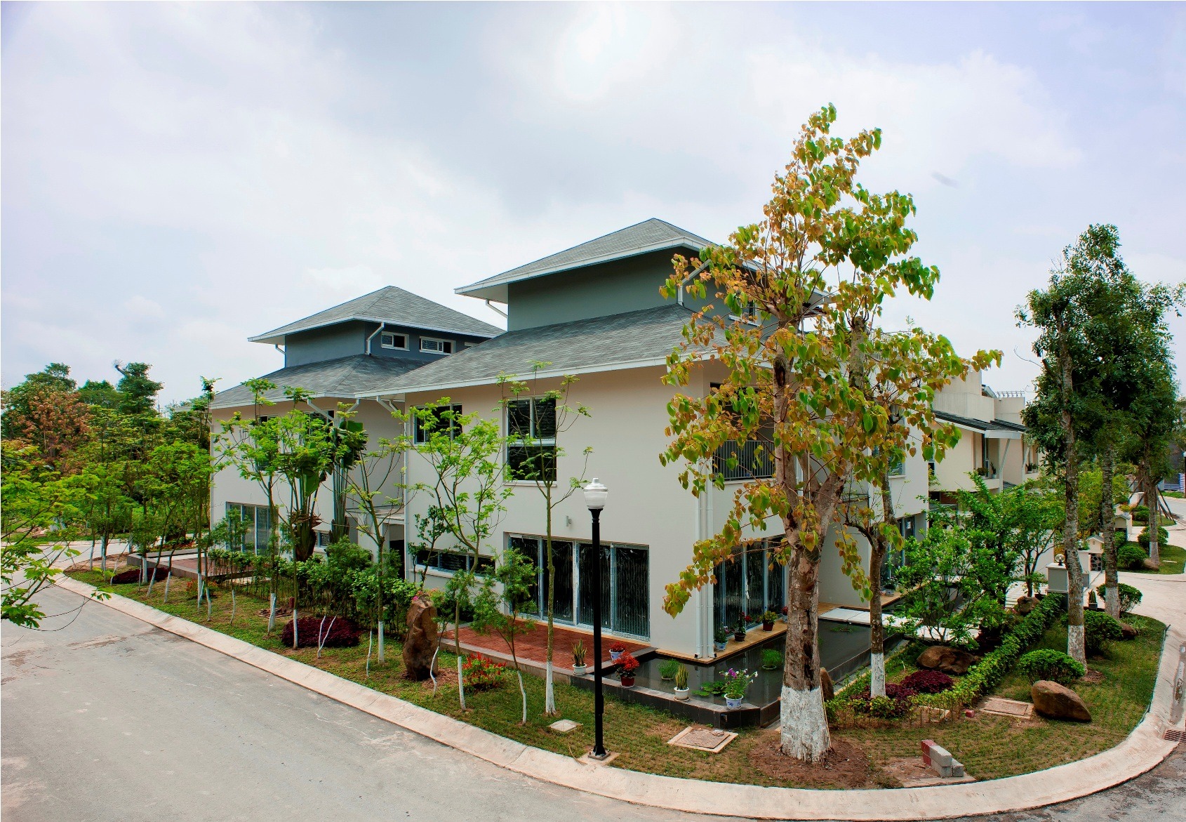 Biệt Thự Vườn Mai Ecopark Hưng Yên - Thông tin - Mặt Bằng - Giá bán 5 Hinh thuc te biet thu don lap vuon mai ecopark
