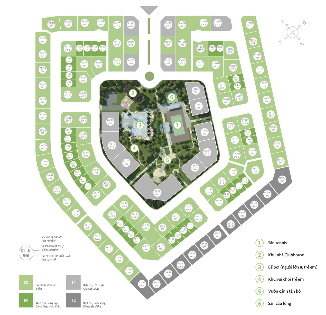 Biệt Thự Vườn Mai Ecopark Hưng Yên - Thông tin - Mặt Bằng - Giá bán 3 mat bang biet thu vuon mai ecopark