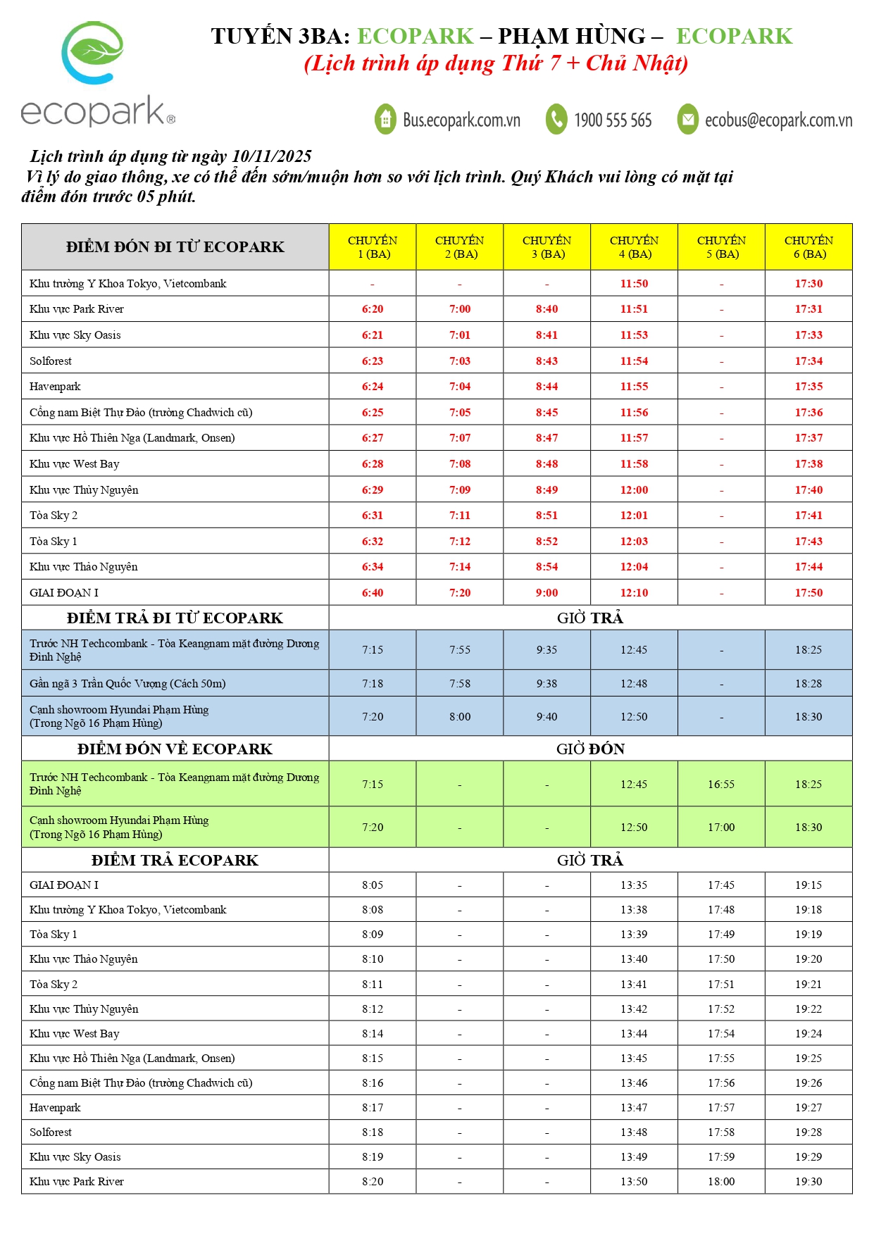 xe bus ecopark pham hung 3BA